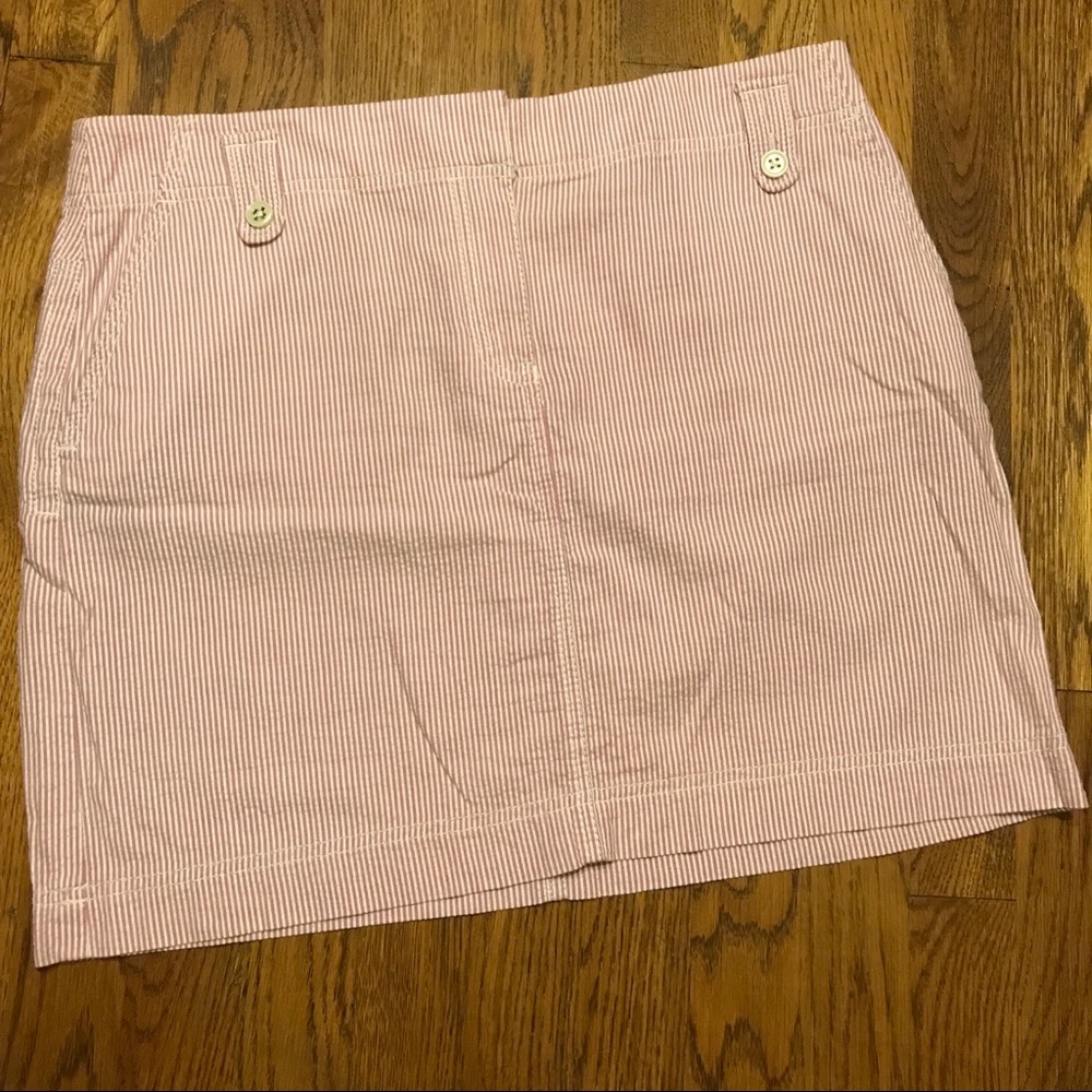 Loft Seersucker Skirt